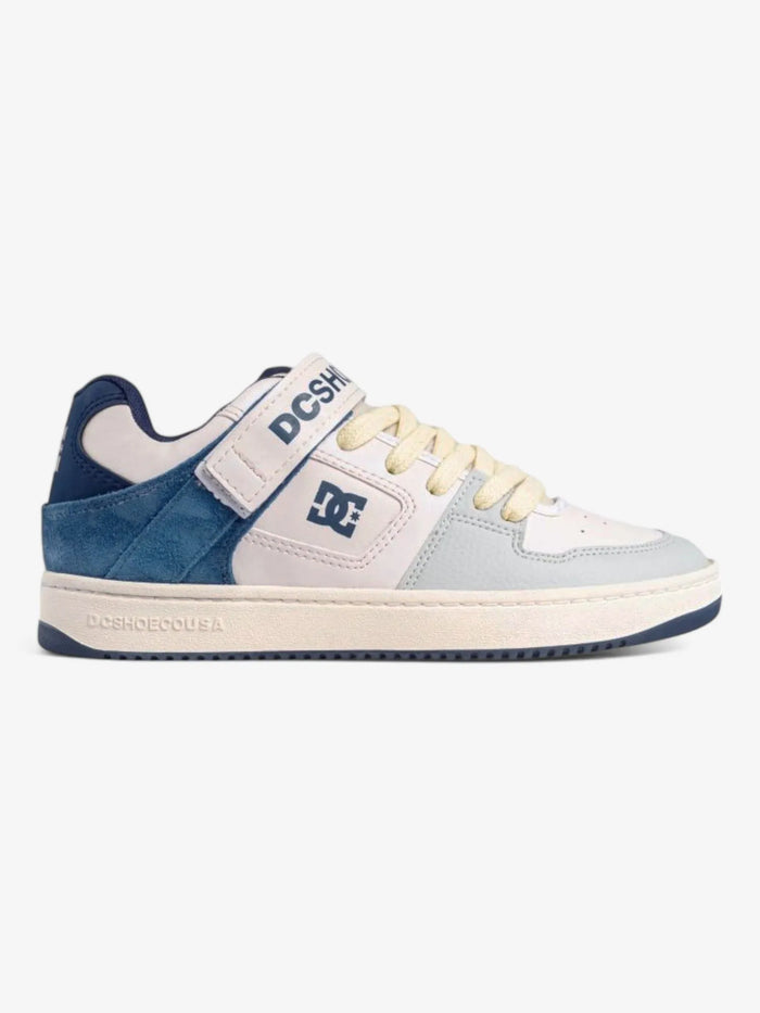 Zapatillas Dc Manteca V SS Mujer Blanco Azul