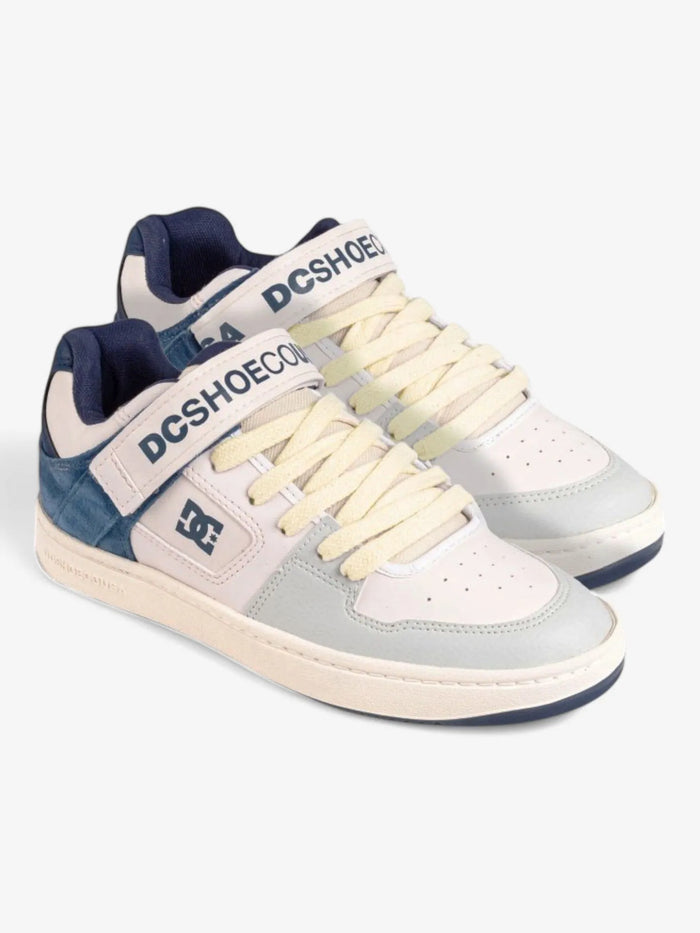 Zapatillas Dc Manteca V SS Mujer Blanco Azul